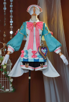 Genshin Impact Sigewinne Cosplay Costume Top and Shorts with Apron and Gloves