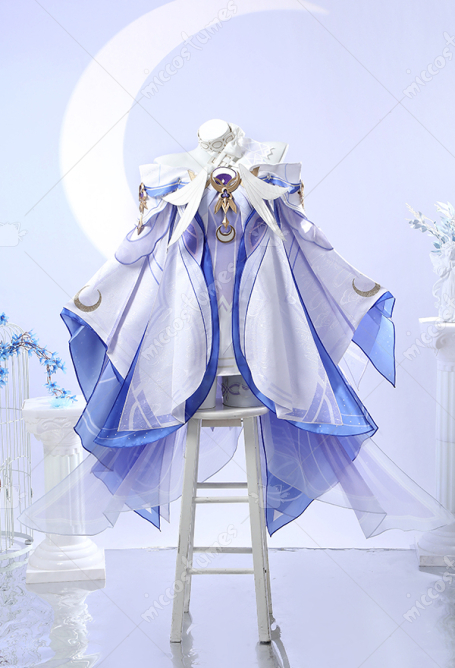 Genshin Impact Columbina Hyposelenia Cosplay Costume Lining and Outerwear with Eye Mask