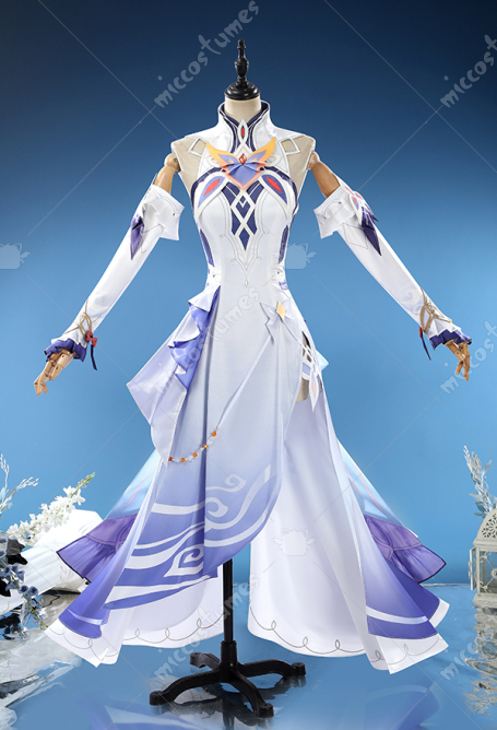 Genshin Impact Nicole Reeyn Cosplay Costume Dress with Sleeves and Hat