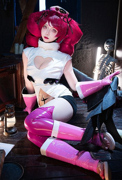 Gushing Over Magical Girls Haruka Hanabishi Cosplay Costume Bodysuit with Gloves Hat