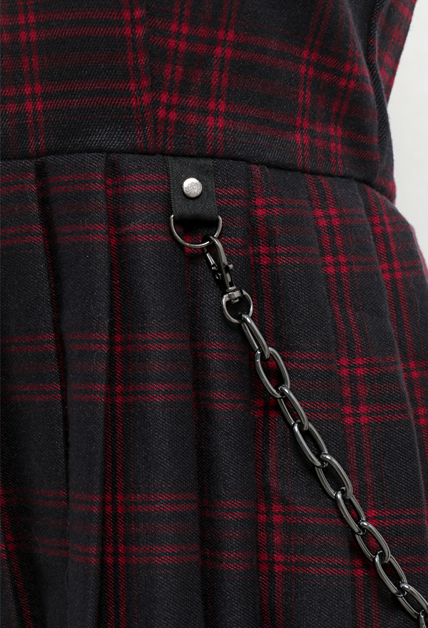 Dark Punk Red Plaid Slip Dess - Women Rock Girl Dress | Outfit for Sale Dark Punk Red Plaid Slip Dess - Women Rock Girl Dress | Outfit for Sale