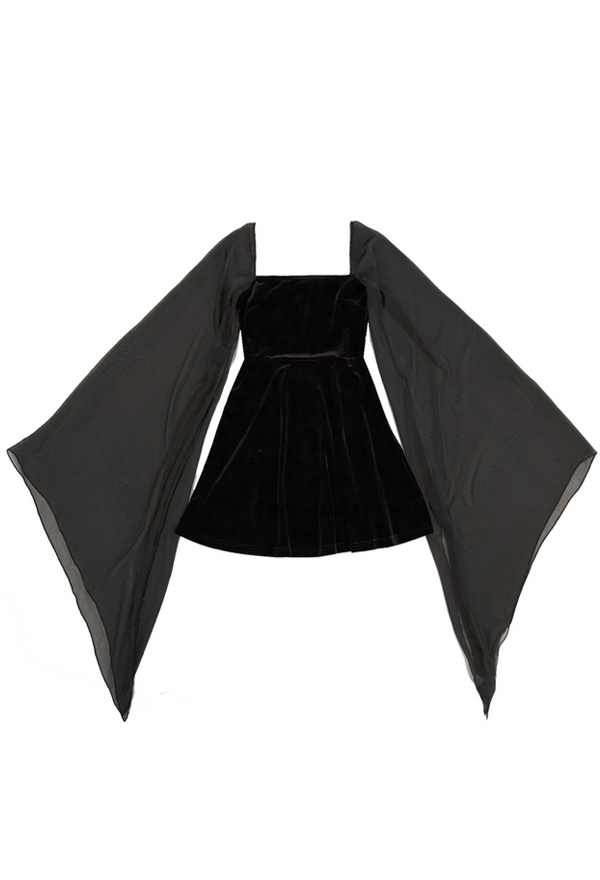 flowy witch dress The Deluxe Witch Dress Black / 5XL