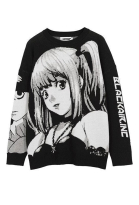 Cosplay.fm Gothic Graphic Pullover Sweater Anime Pattern Round Neck Long Sleeves Sweater