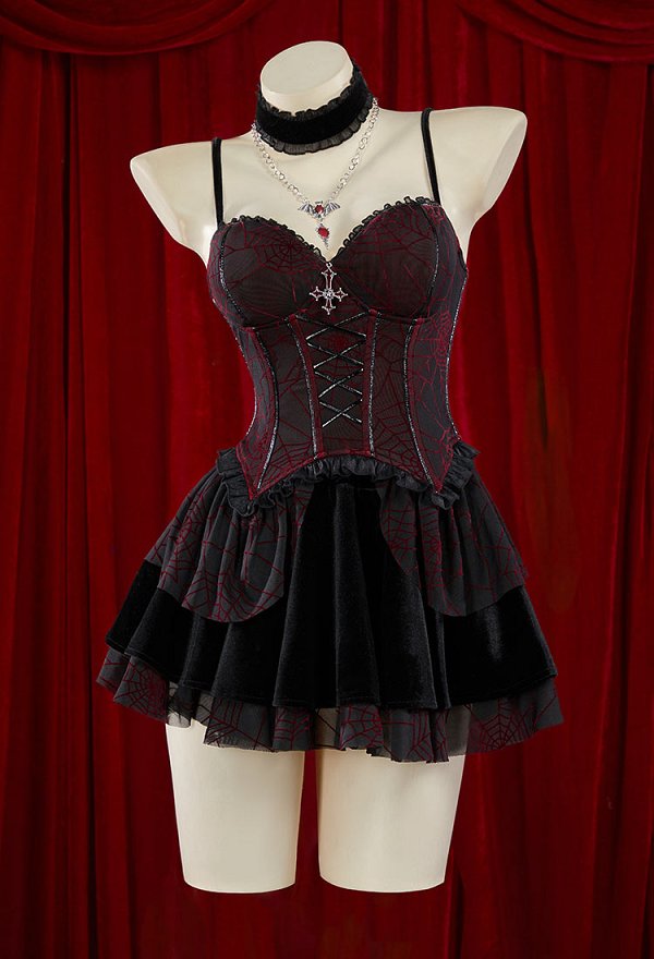 Mittelalter-Kleid Für Damen: Elegantes Gothic-Vampir-Kostüm Mit Korsett & Rock Für Halloween, Oktoberfest & Renaissance-Feste