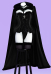 Christmas Gothic Plush Suit Velvet Bodysuit with Hooded Cloak and Gloves