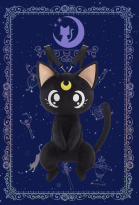 Sailor Moon Luna Cosplay Accessory Black Cat Backpack Dark Gothic Style Bag