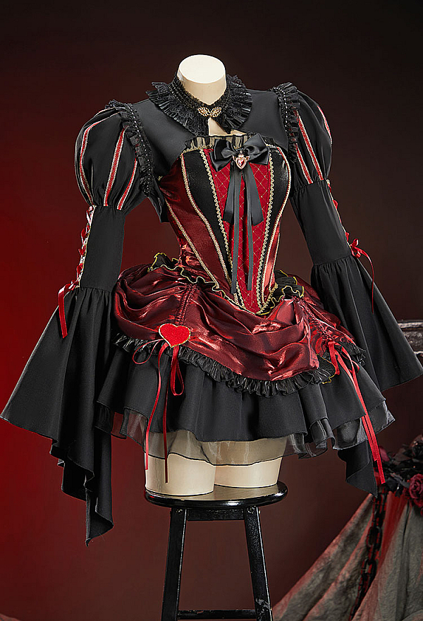 alice in wonderland red court dress Alice's Red Court Dress