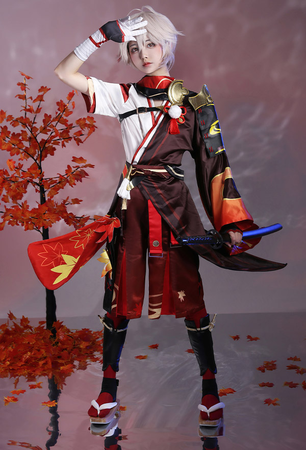 Genshin Impact Costume de Cosplay Kazuha Set de Cosplay