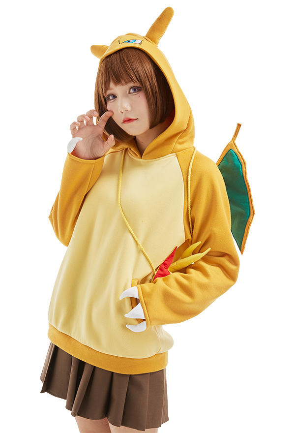 Hoodie mit Kapuzen Lange Arm Cosplay mit Tasche