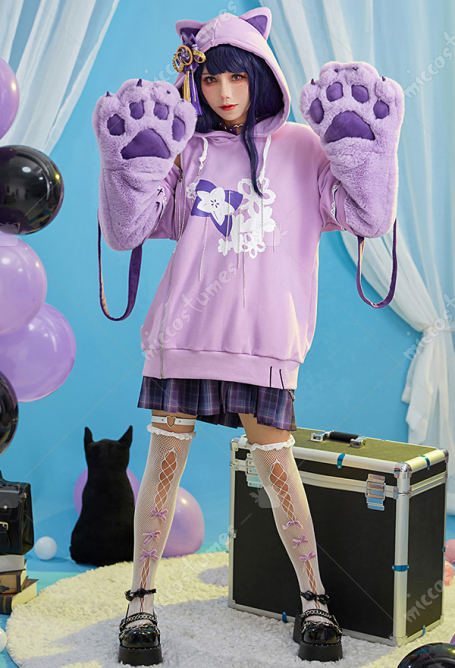 Furry pullover hoodie Clearance