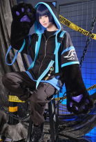 The Wanderer Scaramouche Balladeer Derivative Pullover Hoodie with Detachable Bag Design Furry Paw Gloves Genshin Impact Hooded Zipper Sweatshirt