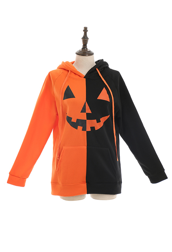 orange halloween hoodie
