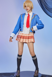 Heaven Burns Red: Official Trailer Kayamori Ruka Cosplay Costume Shirt and Skirt with Jacket
