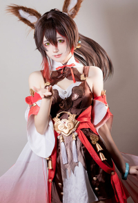 Honkai: Star Rail Tingyun Cosplay Costume Dress Set with Full Accessories