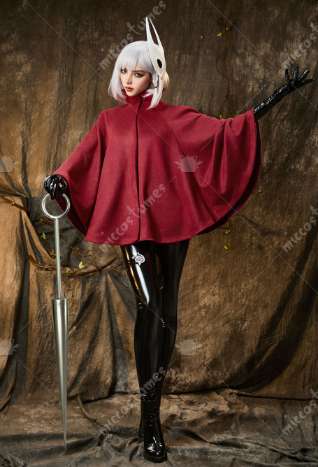 Hollow Knight: Silksong Hornet Cosplay Costume Cape with Mask