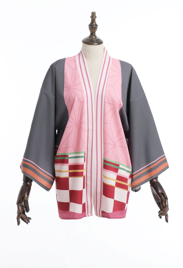 KNY Red Bean Cosplay Kimono Haori Cover Up Jacket Costume Japanese Clothing Outfit