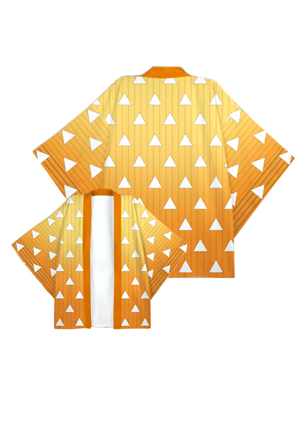 KNY Thunder Cosplay Kimono Haori Cover Up Jacket Costume Japanese Clothing Outfit
