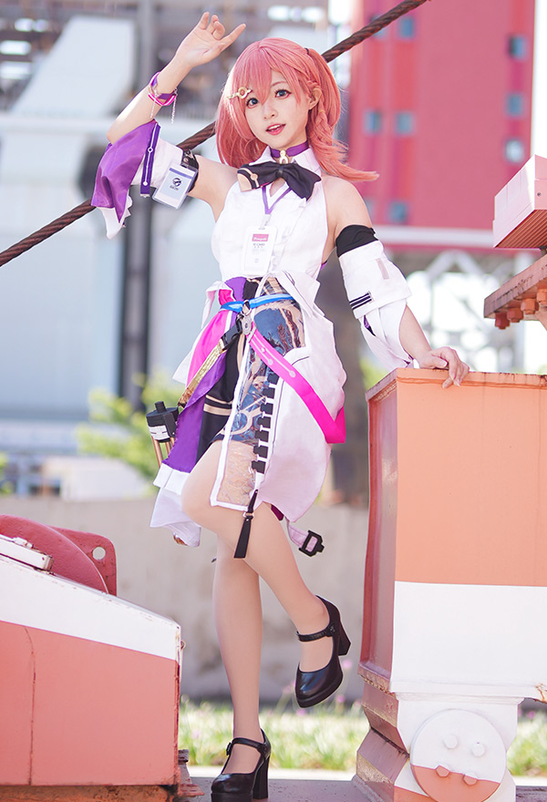 Honkai: Star Rail Asta Cosplay Costume Robe Dos Nu avec Accessoires