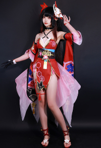 Honkai: Star Rail Sparkle Cosplay Costume Dress and Mask with Head Accessory and Arm sleeves