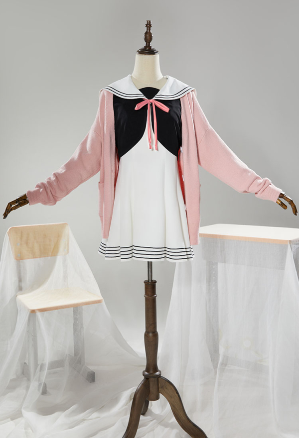 Hoshikuzu Costume de Cosplay Yuu Ensemble Pull-cardigan et Cravate avec des Chaussettes