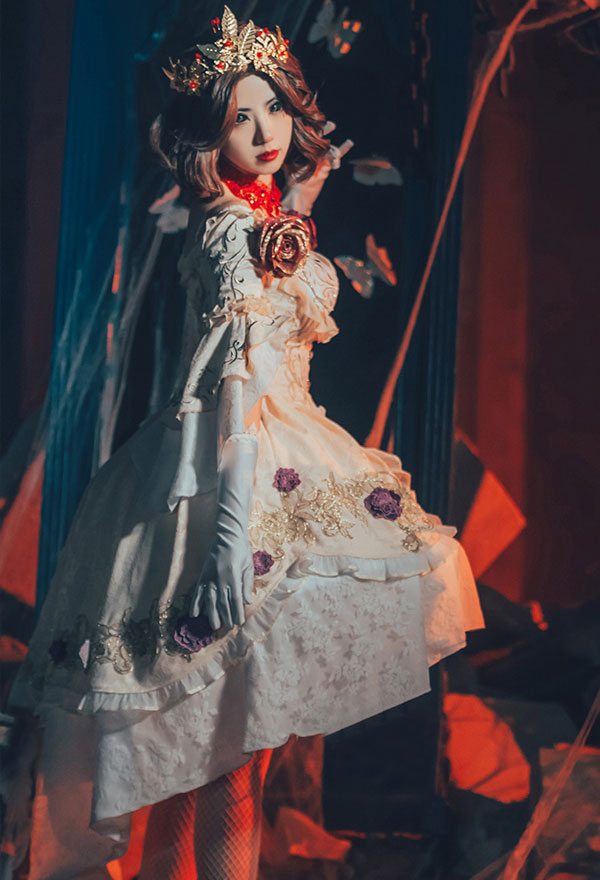 Identity V Mary Bloody Queen Bloodbath Skin Cosplay Kostüm Kleid