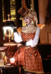 Identity V Martha Behamfil Coordinator Cosplay Costume Vest and Skirt with Shirt Hat
