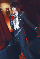 Identity V Prisoner Luca Balsa Cosplay Costume Jacket and Pants with Vest Shirt