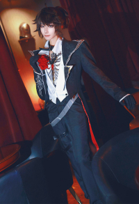 Identity V Prisoner Luca Balsa Cosplay Costume Jacket and Pants with Vest Shirt