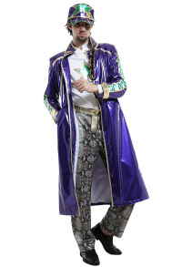 JJBA Jotaro Cujo Leather Outfit Coat Cosplay Costume with Hat