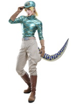 JJBA 7 Steel Ball Run Diego Dio Bulando Full Set Cosplay Costume with Hat and Dinosaur Tail