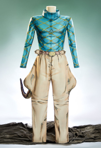 2D Line Art Ver JJBA 7 SBR Diego Dio Brando Cosplay Costume Top and Pants with Tail and Gloves