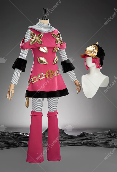 Premium Edition Comic-style JJBA 7 SBR Hot Pants Cosplay Costume Dress with Pants and Leg Warmers