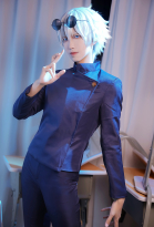 Jujitsu Fight Powerful Sorcerers Satoru Cosplay Costume Top and Pants