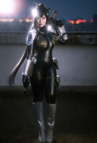 Monster No.8 Mina Cosplay Costume Jumpsuit and Gloves with Belt Leg Warmers