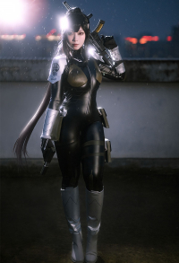 Monster No.8 Mina Cosplay Costume Jumpsuit and Gloves with Belt Leg Warmers
