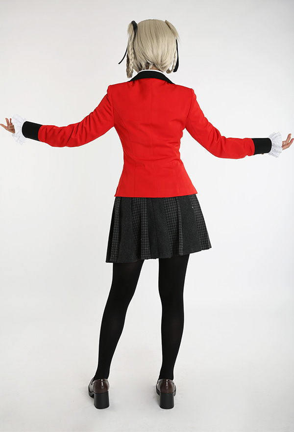 Kakegurui Compulsive Gambler Kirari Momobami Cosplay Kostüm Schuluniform