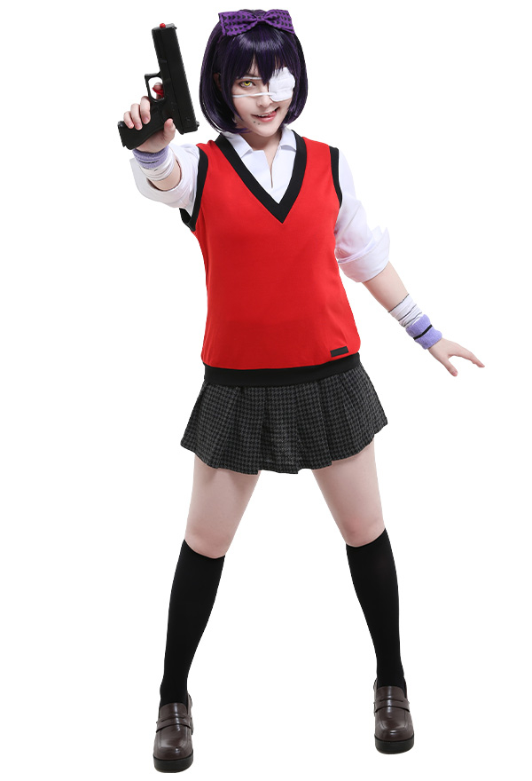 Kakegurui Compulsive Gambler Midari Ikishima Cosplay Kostüm Schuluniform