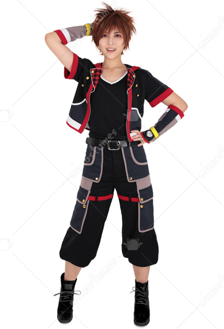 Kingdom Hearts 3 III KH3 Sora Cosplay Costume