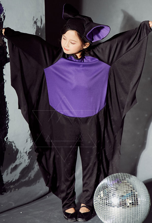 Halloween Costume Chauvre-souris Cosplay Combinaison pour Enfant