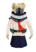 Kids Girls MHA League of Villains Himiko Toga Cosplay Costume Child JK School Uniform Sweater with Neckwear and Face Covering