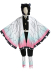 Kids Girls KNY Demon Fighter Butterfly Insect Pillar Kimono Outfit Cosplay Costume Full Set with Butterfly Headwear and Puttee
