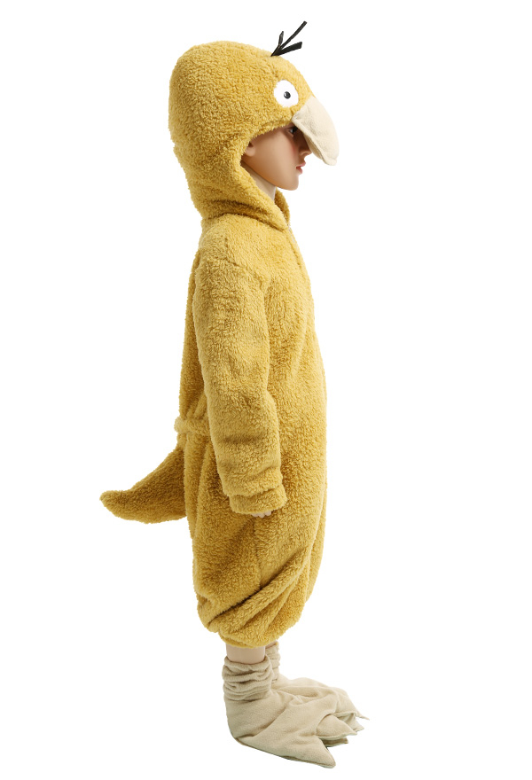 Cartoon Psyduck Onesie Pajama - Halloween Children Onesie Homewear Kigurumi  Hooded Loungewear