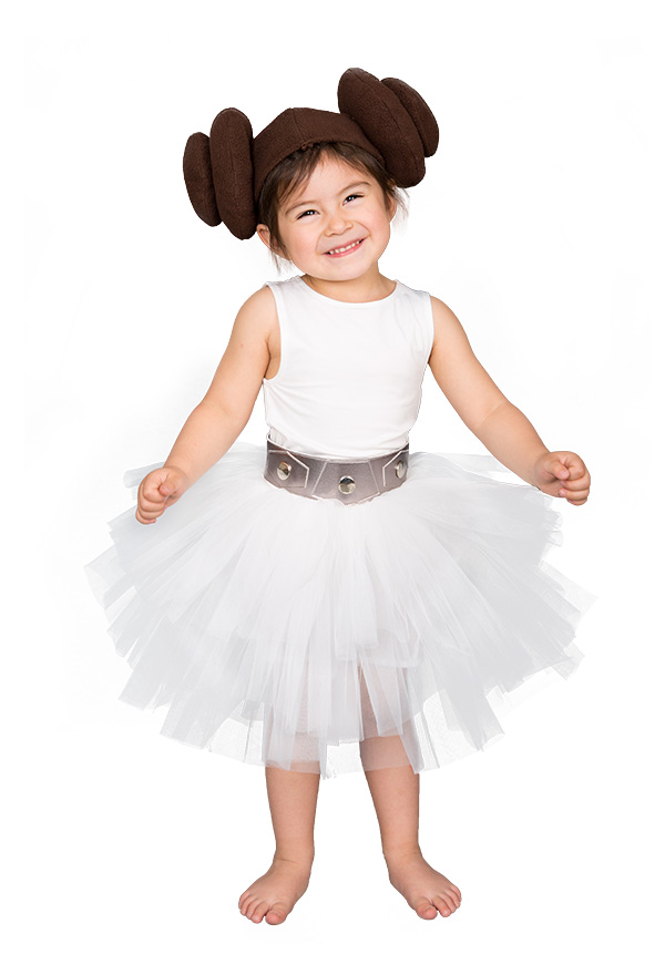 Child Halloween Cosplay Costume Inspired by Princess Leia Organa Make to Order