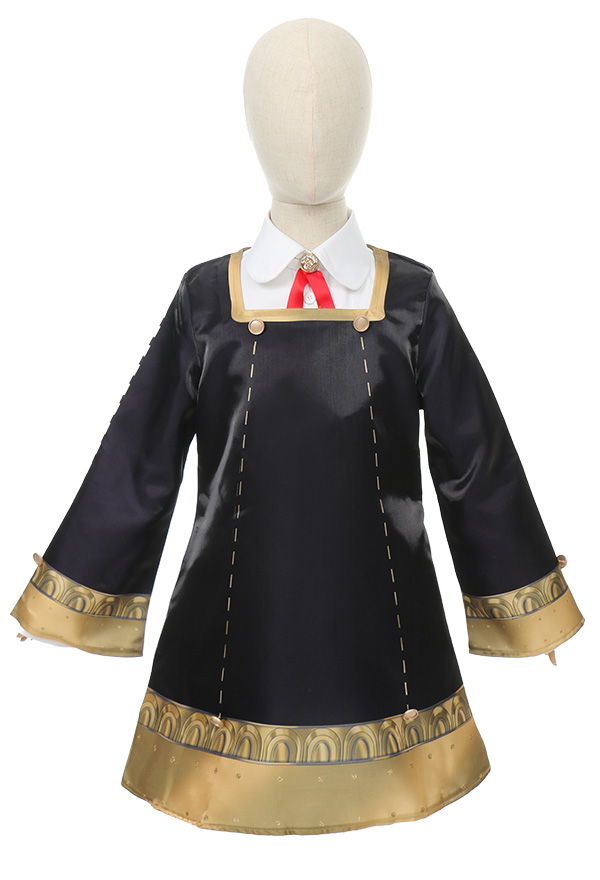 Spy House Anya Cosplay Costume Shirt and Shorts Uniform Set with Dress for Child