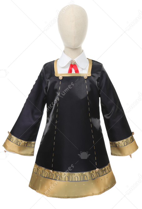 Spy House Anya Cosplay Costume Shirt and Shorts Uniform Set with Dress for Child
