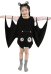 Halloween Vampire Bat Girl Costume Dress with Wings for Kids