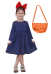 Kikis Delivery Service Kids Halloween Cosplay Costume Witch Dress With Yellow Bag
