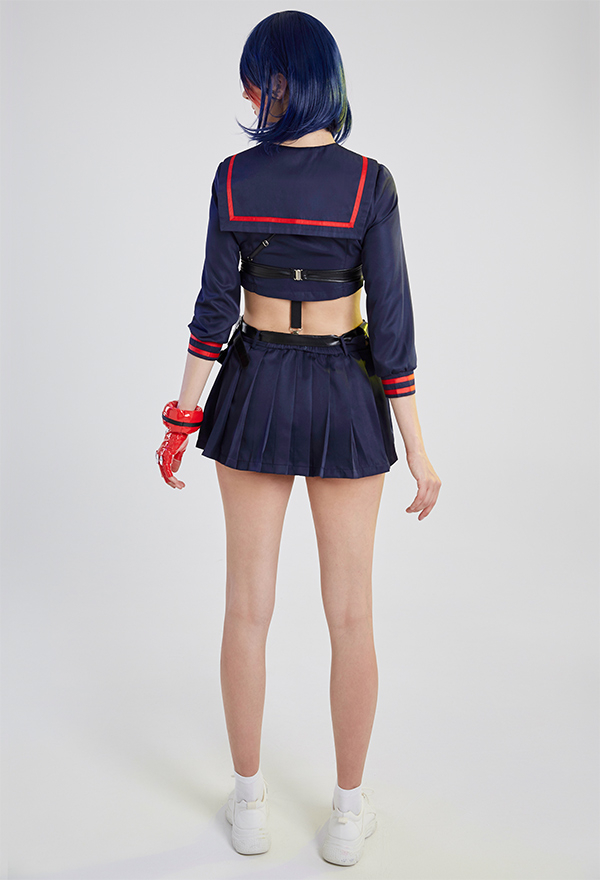 Kill la Kill Costume de Cosplay Ryuko Matoi Top Jupe Set avec Accessoires