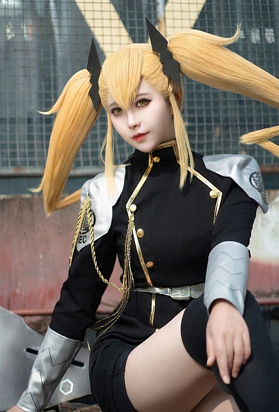 Monster No.8 Mina Cosplay Costume Combat Suit Uniform Dress with Sleeves Armor
