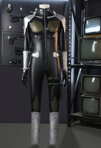 Monster No.8 Kafka Hibino Cosplay Costume Jumpsuit with Shoulder Armor Accessories